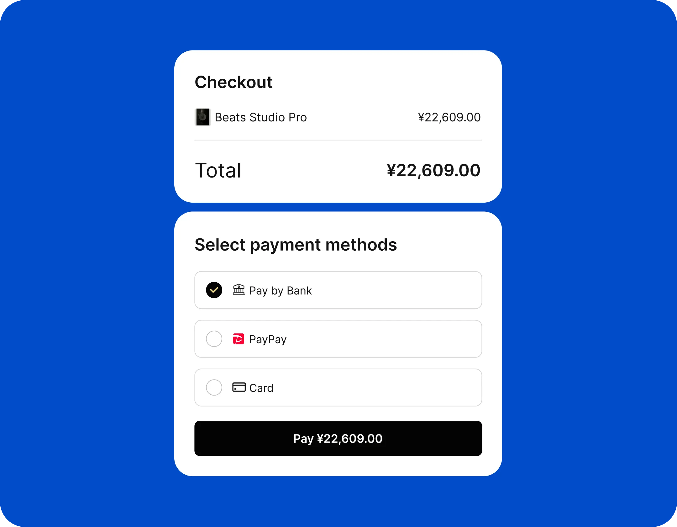 Embedded Checkout preview