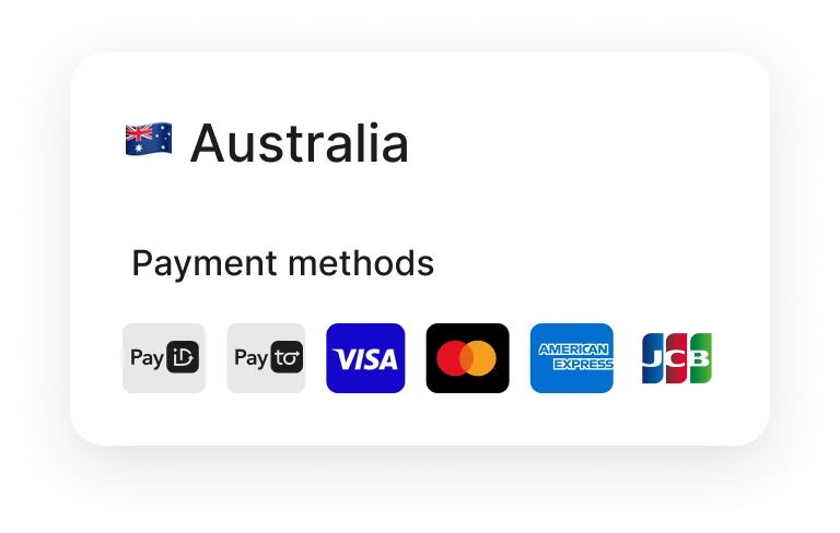 Australia payment methods